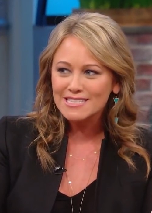 Christine Taylor during an interview as seen in 2016