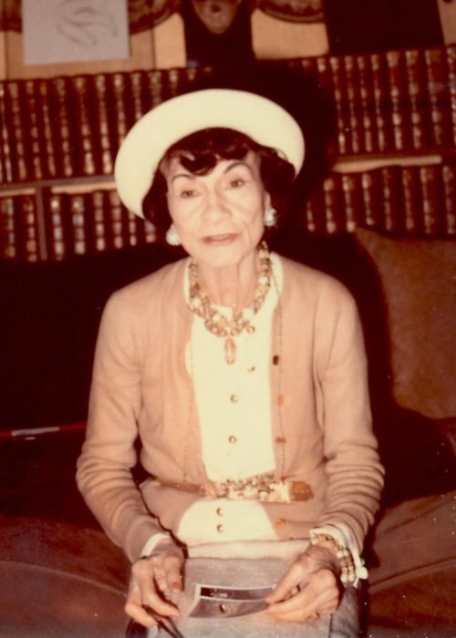 Coco Chanel as seen in a picture taken during the later years of her life