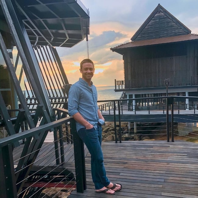 Cody Walker as seen while posing for the camera at The Ritz-Carlton in Langkawi, Malaysia in October 2019