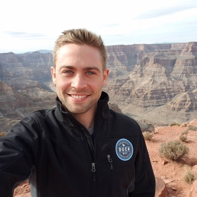 Cody Walker as seen while taking a selfie at Grand Canyon National Park located in northwestern Arizona, United States in March 2017