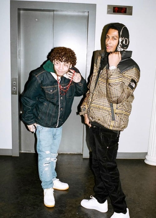 Comethazine (Right) as seen while posing for a picture in May 2019