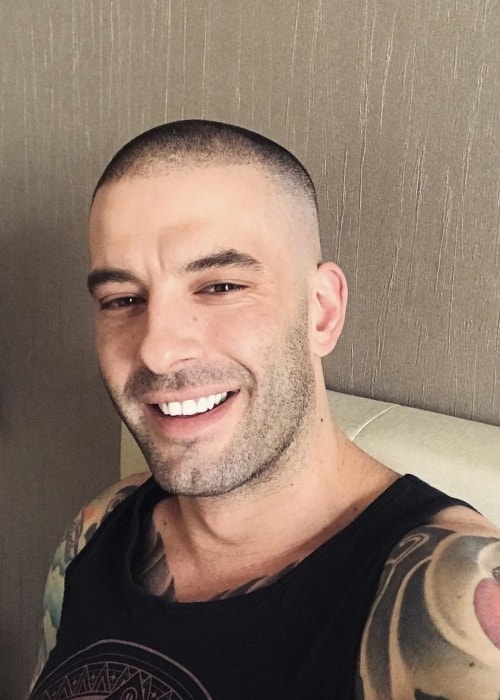 Darcy Oake as seen in a selfie taken in January 2018