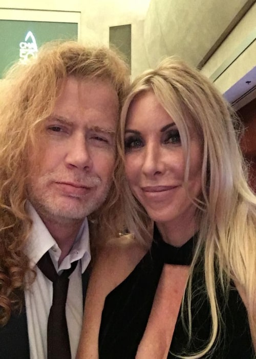 Dave Mustaine with his wife Pamela Anne Casselberry in an Instagram post in November 2016