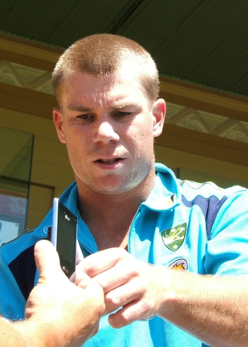 David Warner as seen in a picture taken during training session at the Adelaide Oval in January 2009