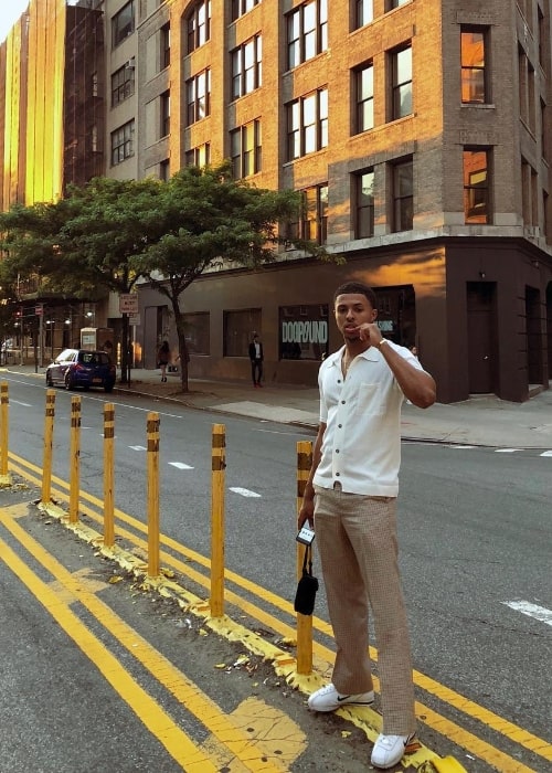 Diggy Simmons as seen while posing for the camera in June 2018