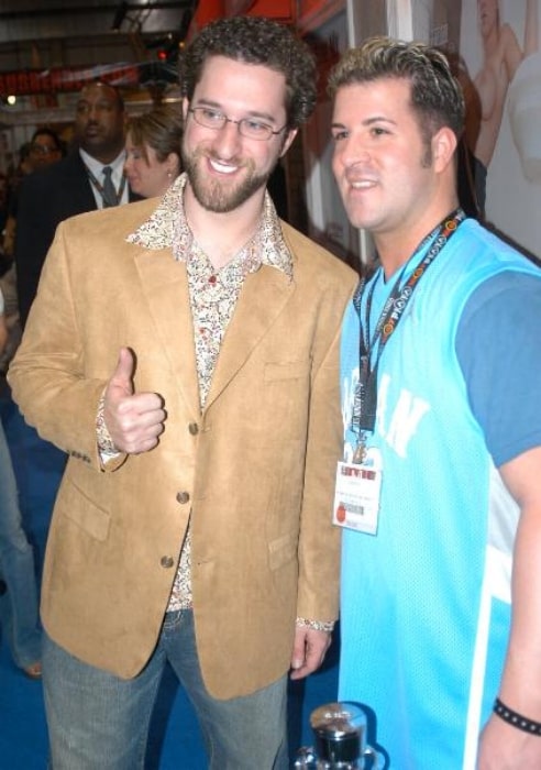 Dustin Diamond (Left) as seen while posing for the camera at the 2007 Adult Entertainment Expo in January 2007