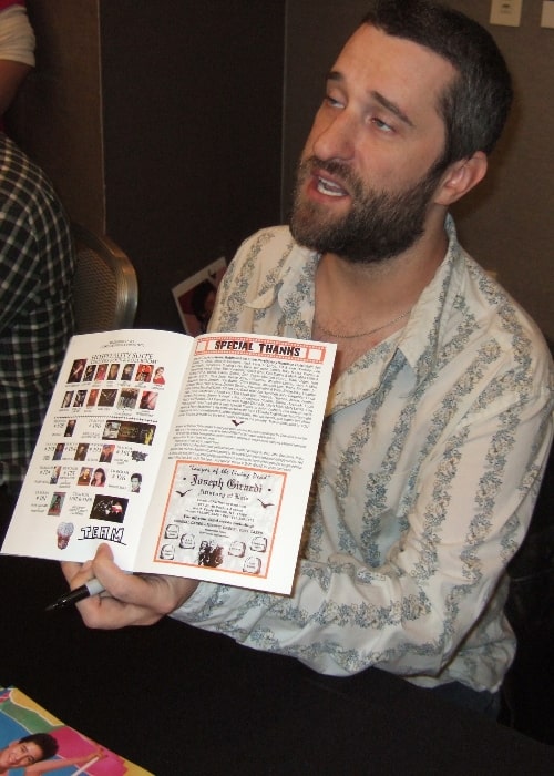 Dustin Diamond as seen in a picture taken at the Chiller Theatre Expo at the Sheraton Parsippany Hotel in Parsippany, Morris County, New Jersey, United States in October 2012