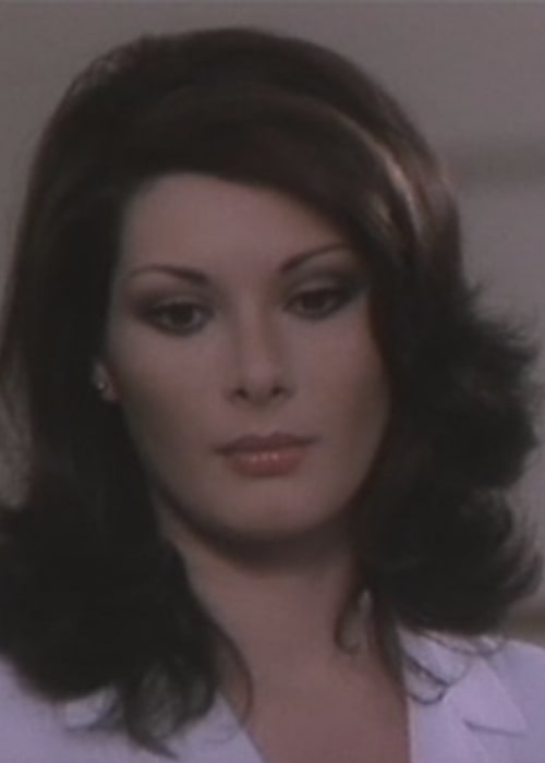 Edwige Fenech as seen in a screenshot from the movie 'The doctor of the military district' (1976)