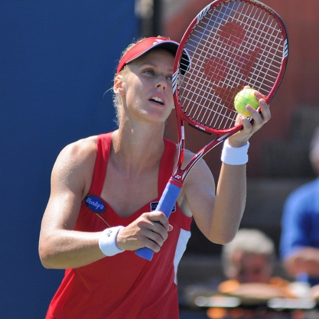 Elena Dementieva at the US Open as seen in August 2010