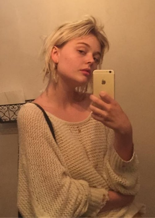 Emily Alyn Lind as seen while taking a mirror selfie in Taos, New Mexico, United States in February 2019