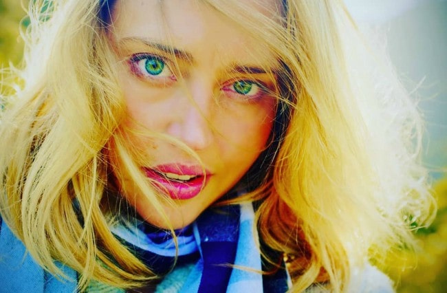 Estella Warren in an Instagram selfie as seen in December 2018