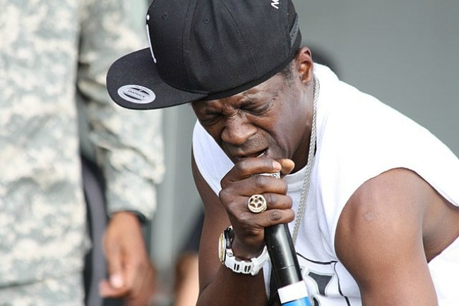 Flavor Flav at New Orleans Jazz Fest in April 2014