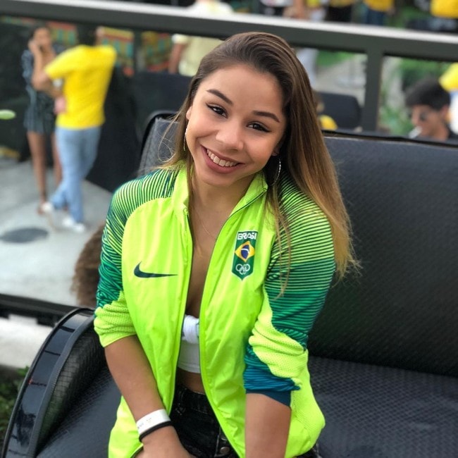 Flávia Saraiva as seen in July 2018