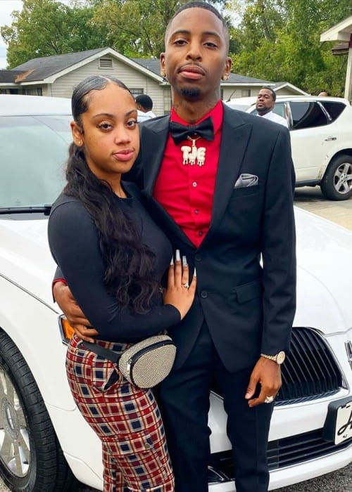 FunnyMike and Jaliyah as seen in October 2019