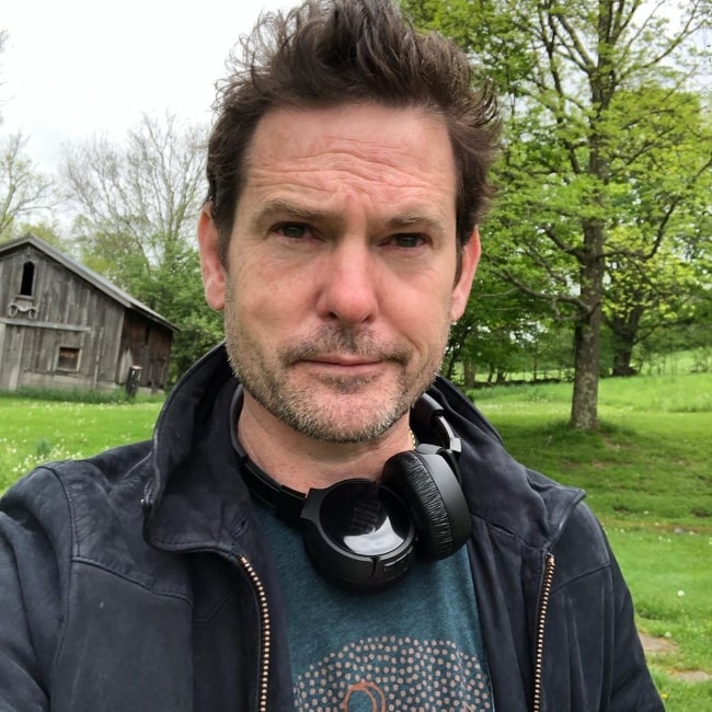 Henry Thomas as seen while clicking a selfie in New York, United States in May 2019