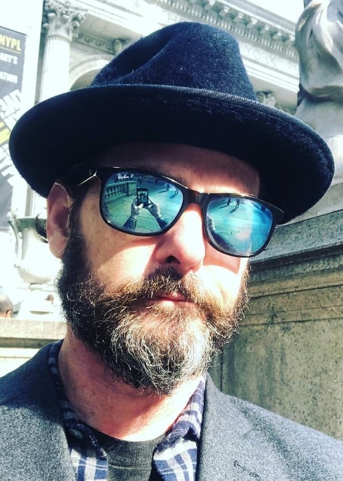 Henry Thomas as seen while taking a selfie in New York, United States in October 2018