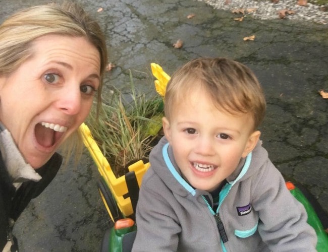 Jade McCarthy in a selfie with her son as seen in November 2018