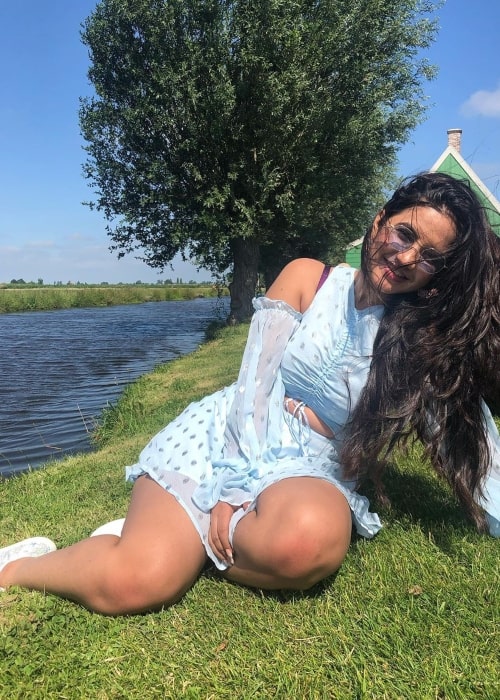 Jasmin Bhasin as seen in a picture taken in Zaanse Schans, Zaandam, Holland in November 2019