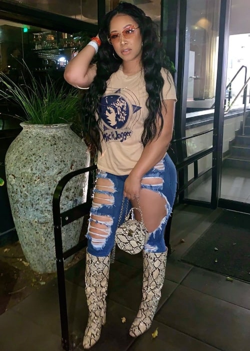 Jasmin Jaye as seen while posing for the camera in August 2019