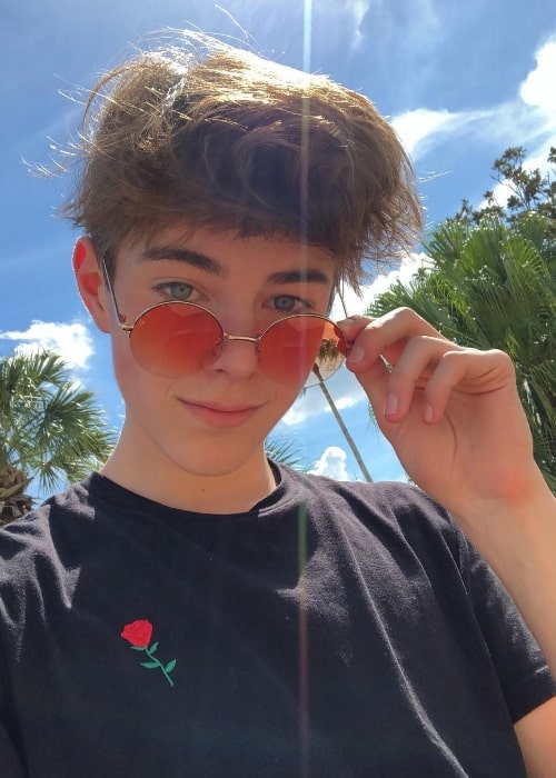 Jeremy Hutchins as seen while taking a selfie in March 2019