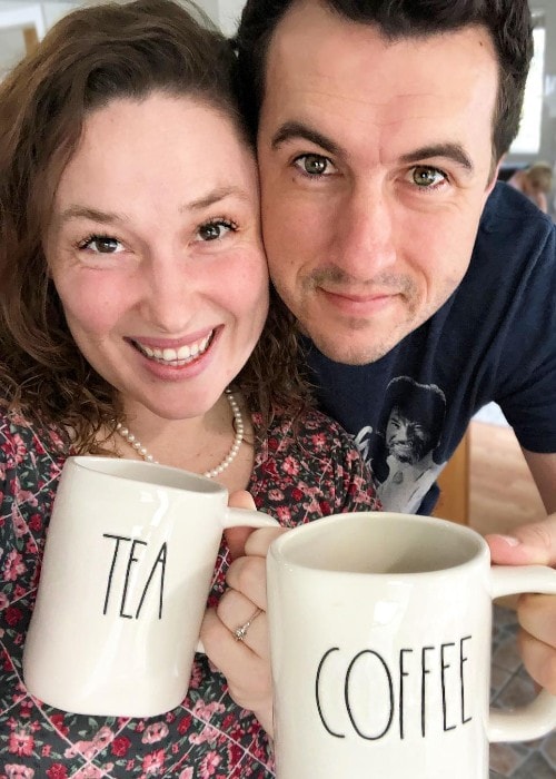 Jessica Ballinger with her husband Chris as seen in February 2019