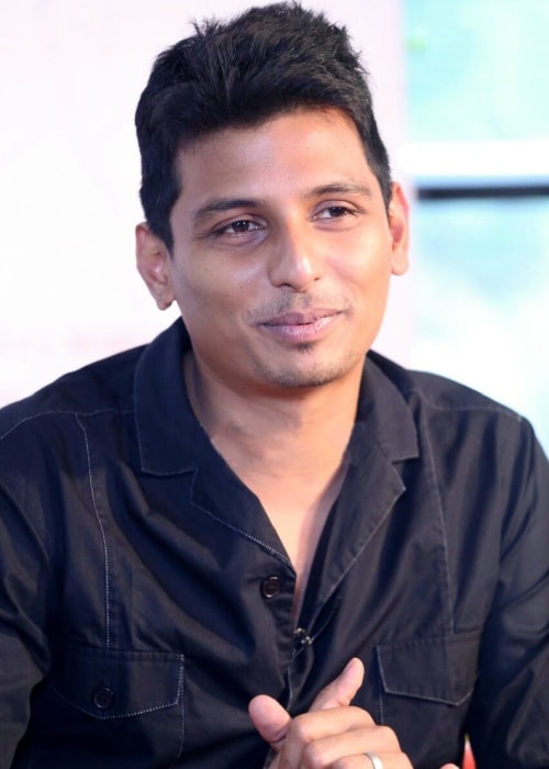 Jiiva as seen in a picture taken during meet and greet event for his film Yaan in September 2014