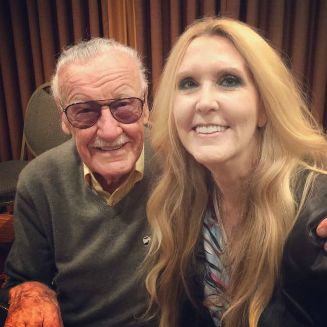 Joan Celia Lee and Stan Lee as seen in 2016