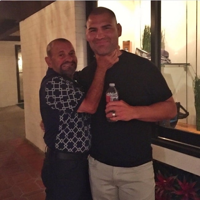 Joe Pesci with former UFC heavyweight champion, Cain Velasquez
