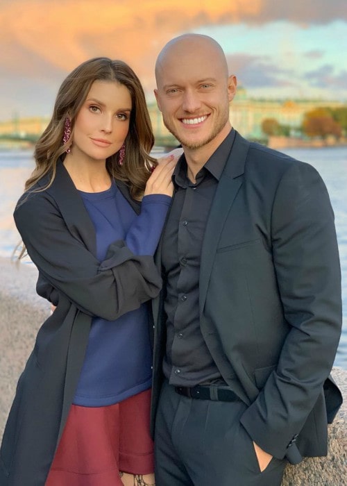 Johannes Bartl and Amanda Cerny as seen in October 2019