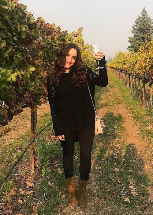 Jordyn Wieber as seen in a picture taken in Napa, California in November 2018