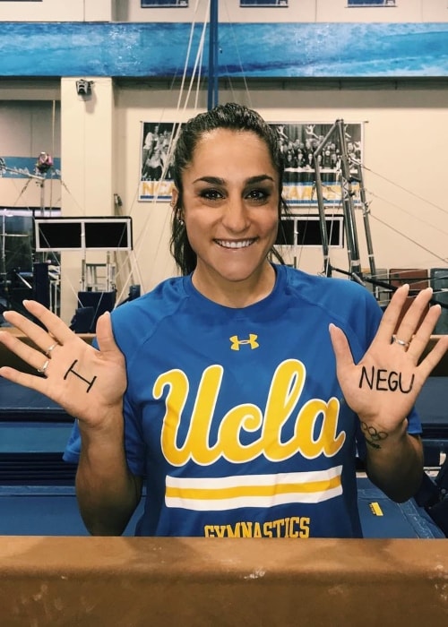 Jordyn Wieber as seen in a picture taken whilst showing her support to the #INegu movement in August 2019