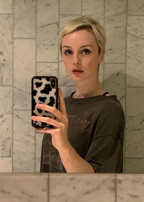 Kacey Rohl in a selfie as seen in June 2019