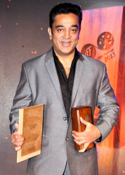 Kamal Haasan at Jagran Festival Awards in October 2013