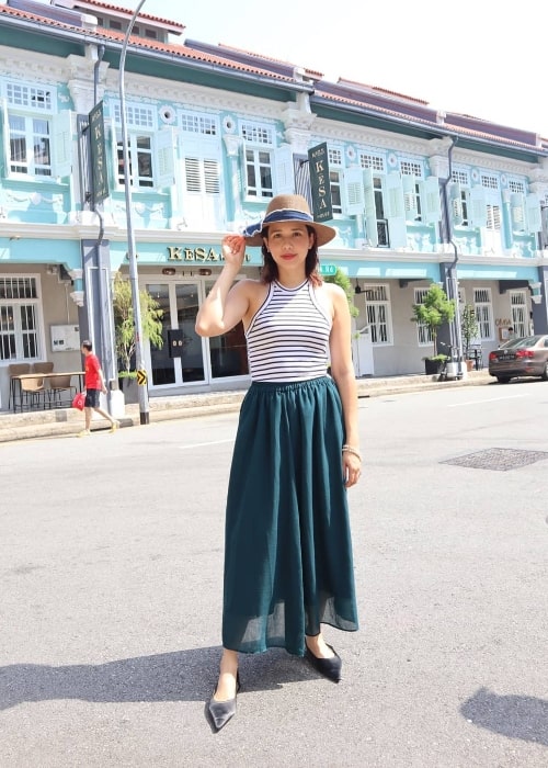 Karylle as seen while posing for the camera at Keong Saik Road located in Chinatown, Singapore in July 2019