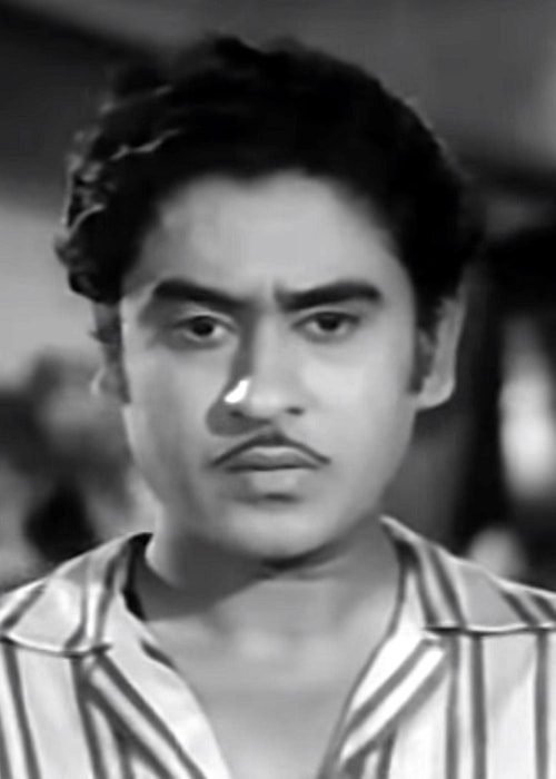 Kishore Kumar as seen in a still taken from his film Bhagam Bhag in 1956