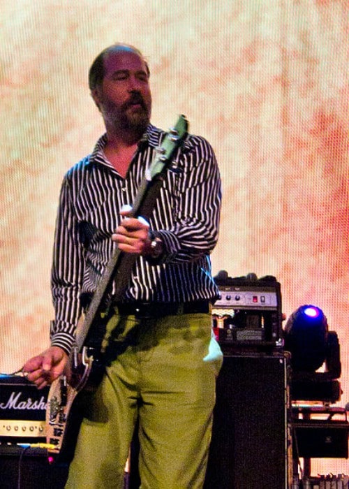 Krist Novoselic during a performance as seen in September 2011