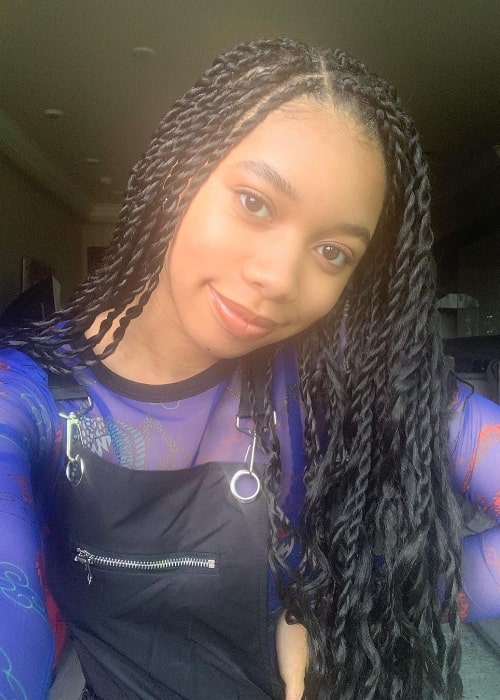 Kyla Drew Simmons as seen while taking a selfie in November 2019