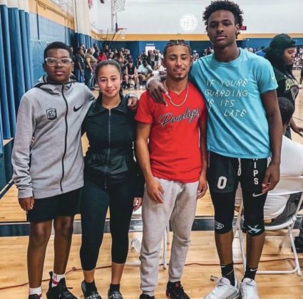LeBron James Jr. Right With His Friends As Seen In June 2019 425x420 