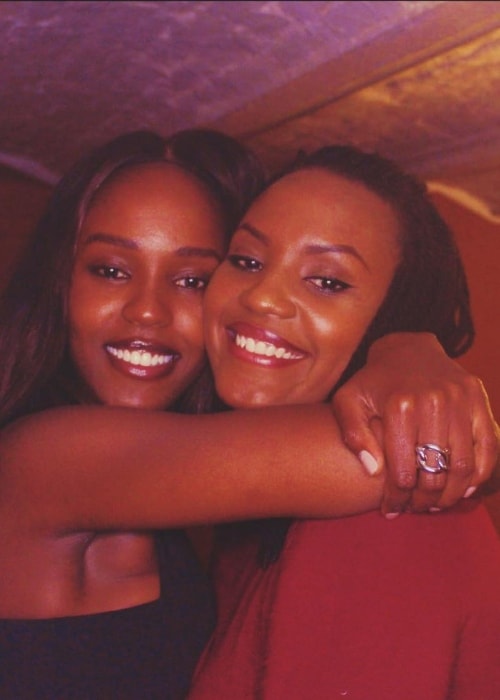 Leila Nda (Left) as seen in a picture along with her sister, Nicky, in July 2018