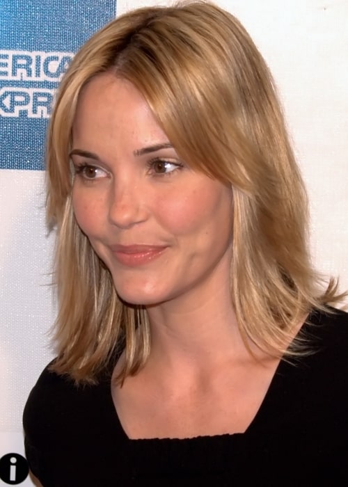 Leslie Bibb as seen in a picture taken at the May 2009 Tribeca Film Festival premiere of Moon