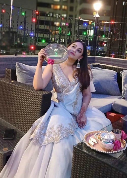 Mahhi Vij in an Instagram post as seen in October 2019