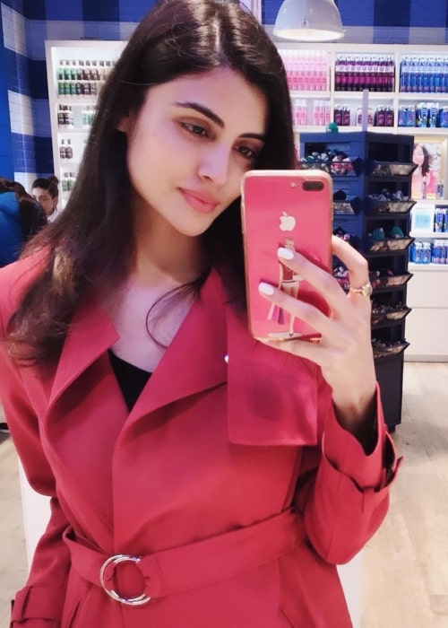 Malti Chahar as seen in a selfie taken in April 2019