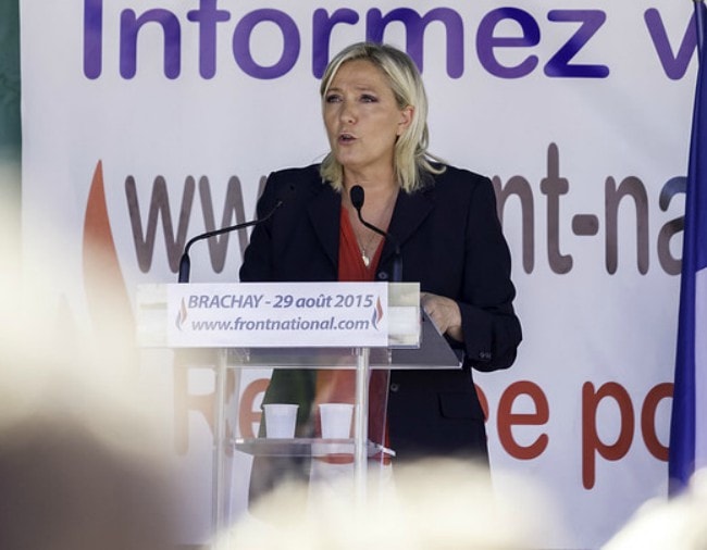 Marine Le Pen as seen in August 2015