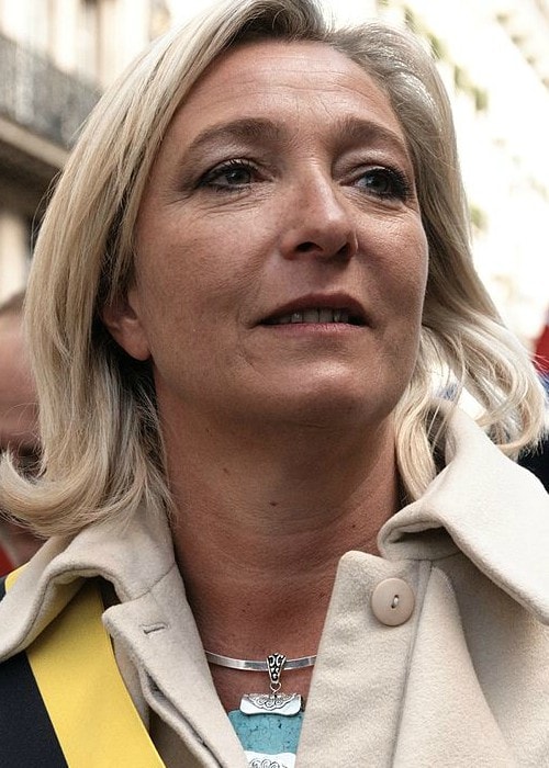 Marine Le Pen at the 1st of May National Front's rally in May 2010