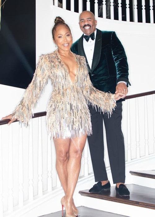 Marjorie Harvey and Steve Harvey as seen in February 2019