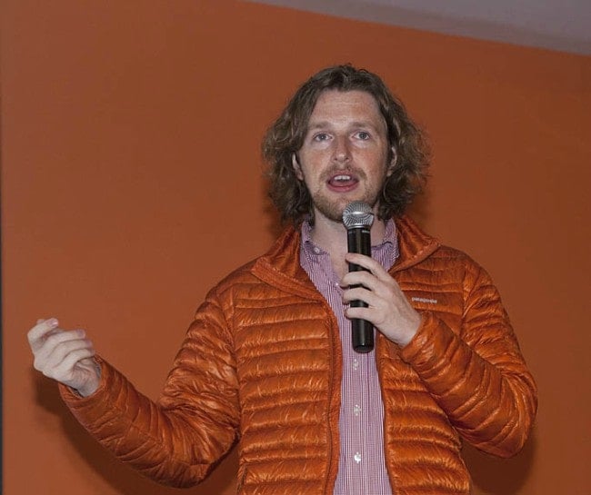 Matt Mullenweg at WordCamp as seen in February 2012