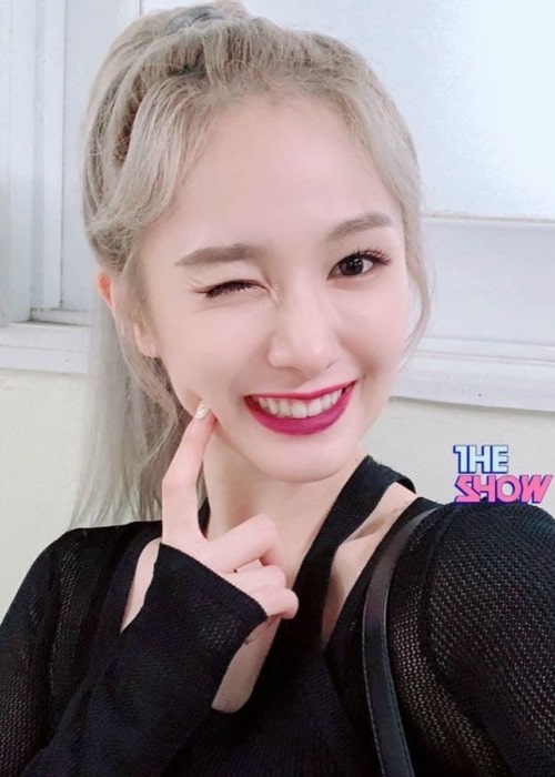 Mia in an Instagram selfie as seen in September 2019