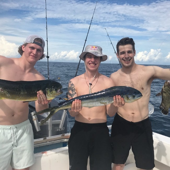 Mitch Marner with his friends as seen in May 2018