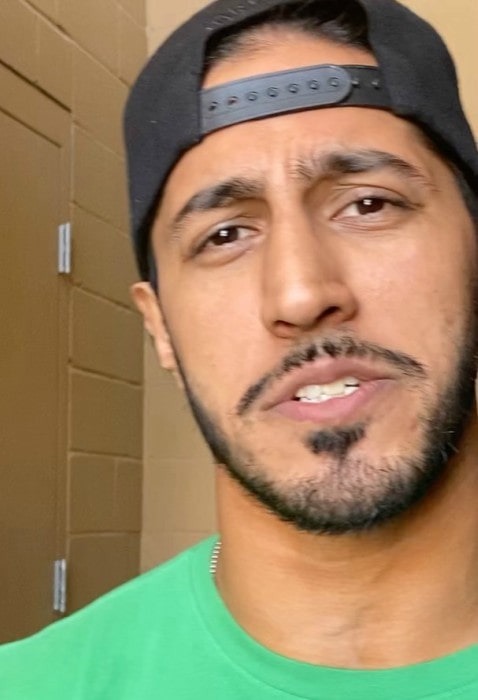 Mustafa Ali in an Instagram selfie as seen in October 2019