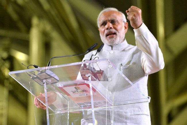 Narendra Modi in Singapore as seen in November 2015